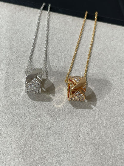 [Peak]LIENS EVIDENCE DIAMOND PAVED NECKLACE