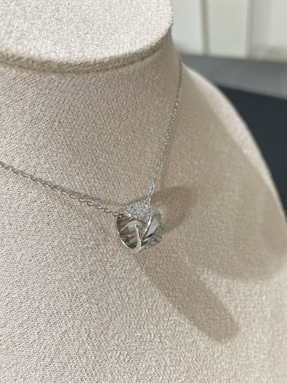 [Peak]LIENS EVIDENCE DIAMOND PAVED NECKLACE