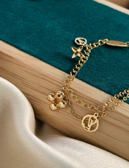 [Peak]BLOOMING ROSE GOLD MOP BRACELET