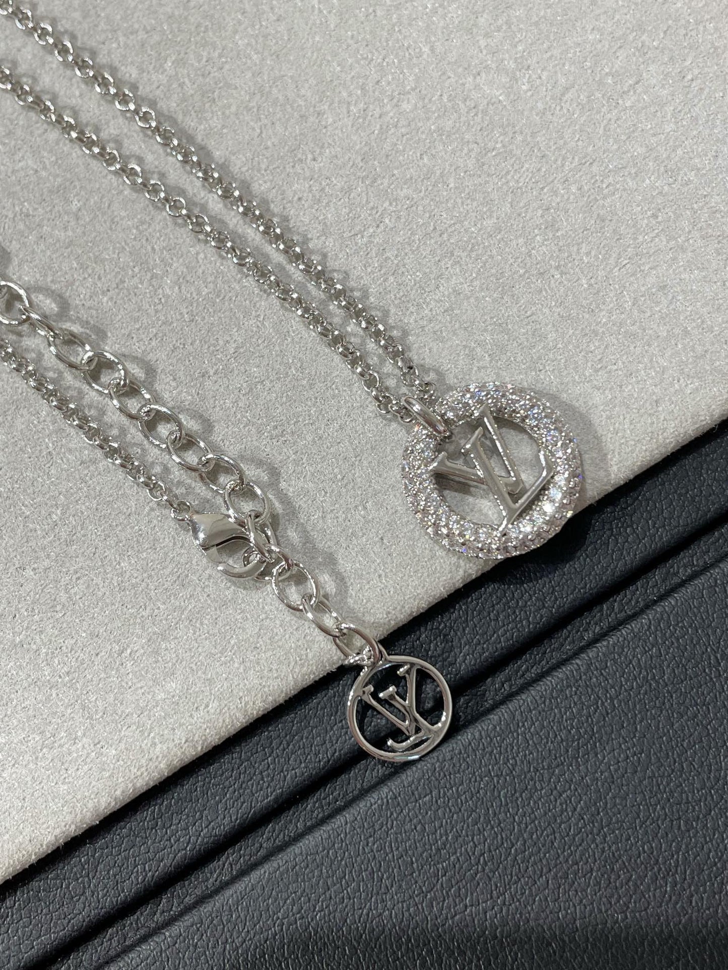 [Peak]BY NIGHT DIAMOND PAVED NECKLACE