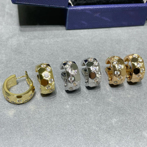 [Peak]BEE LOVE DIAMOND HOOP EARRINGS
