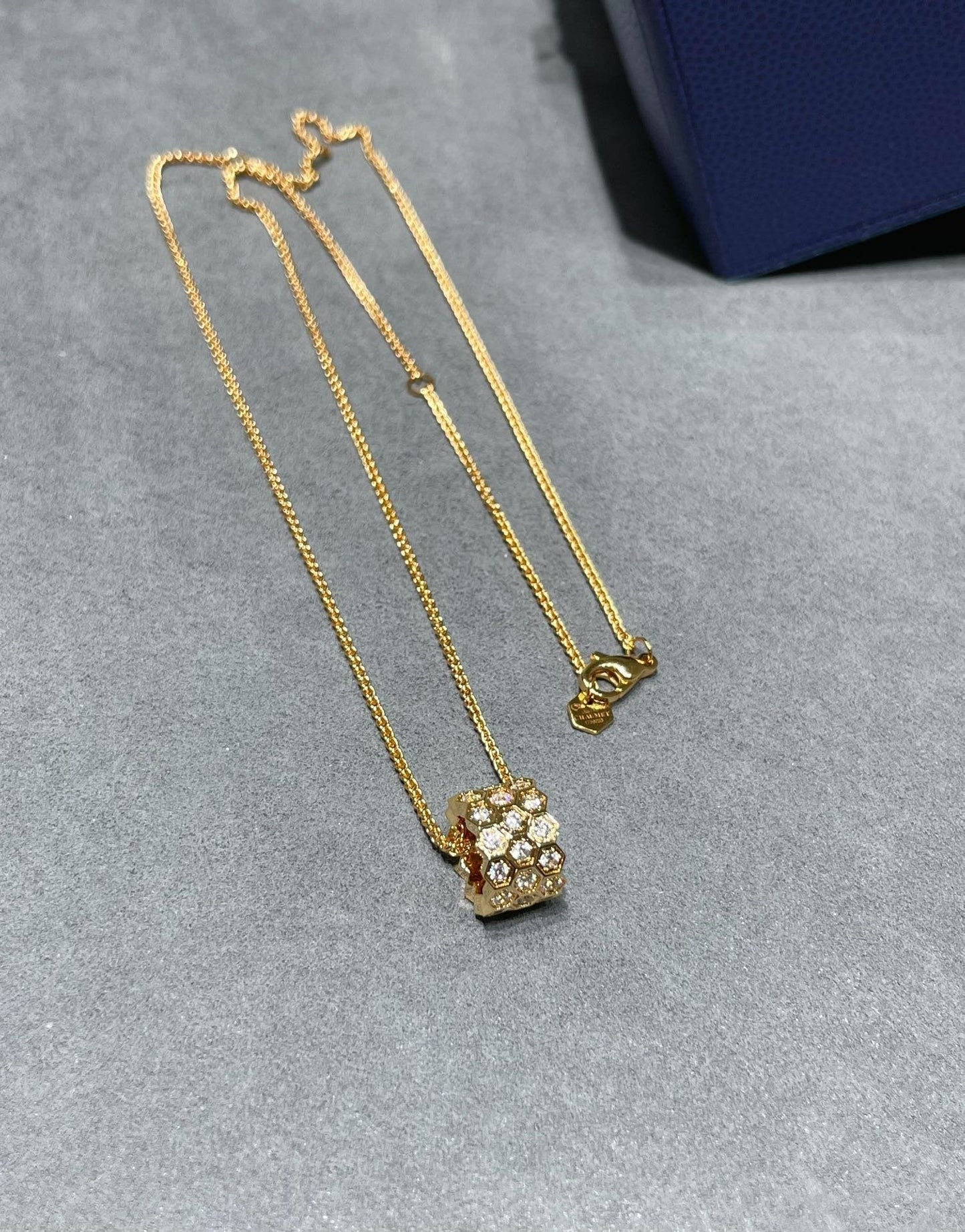[Peak]BEE LOVE DIAMOND PAVED 3 ROW NECKLACE