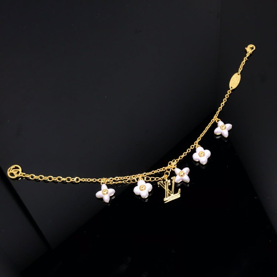 [Peak]LOGO 6 MOTIF STAR AND SUN GOLD BRACELET