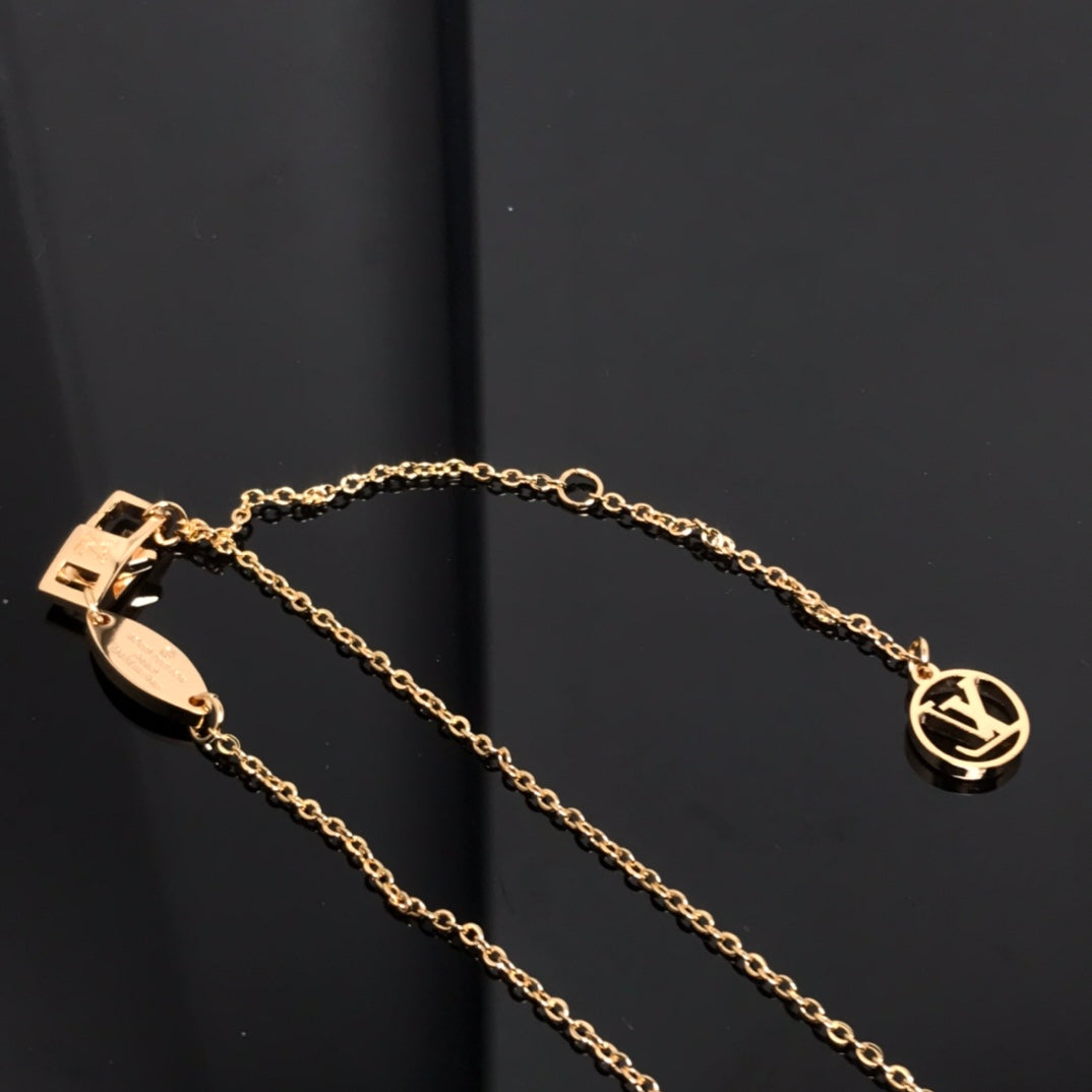 [Peak]COLOR BLOSSOM PINK MOP SUN GOLD NECKLACE