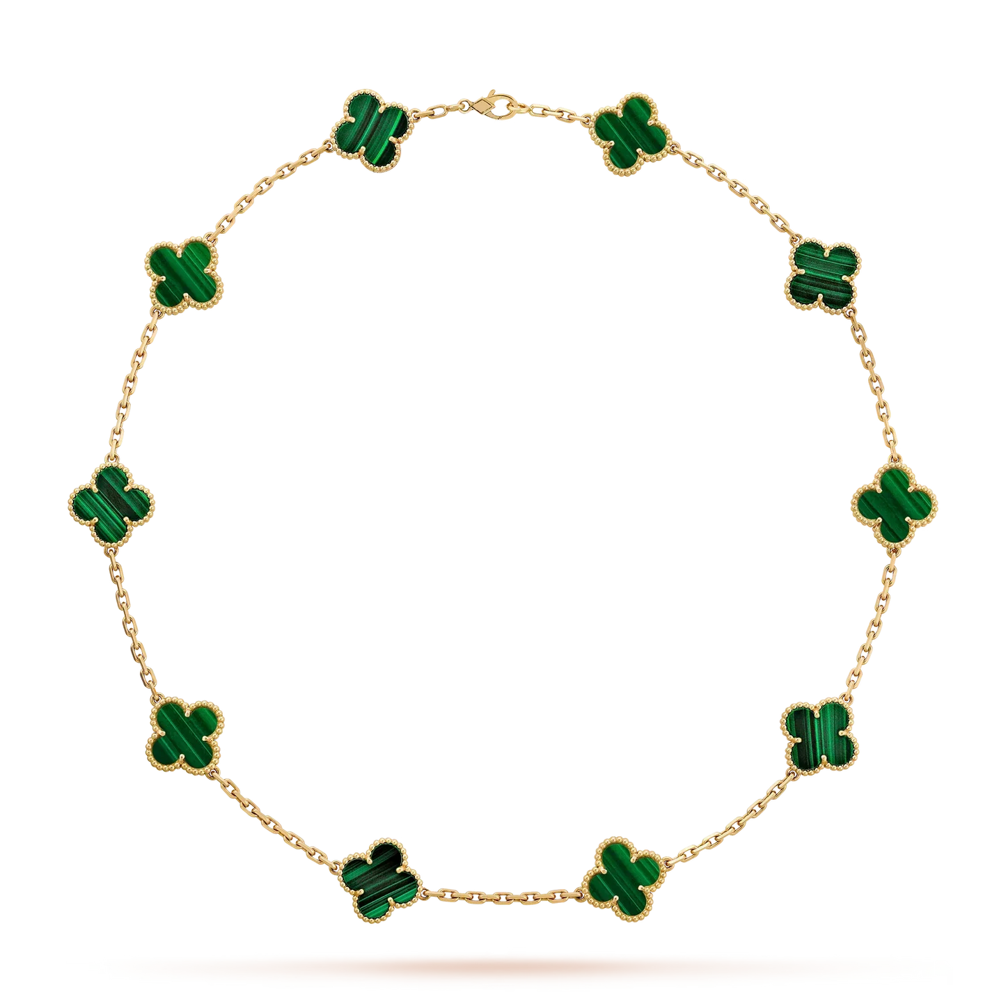 [Peak]CLASSIC LUCKY 10-MOTIF CLOVER NECKLACE GOLD COLLECTION