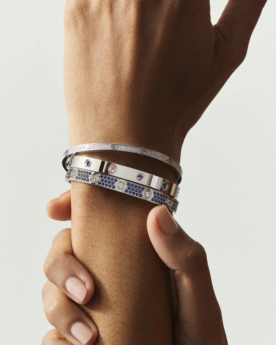 [Peak]CLASSIC 6.1MM LOVE BRACELET 10-DIAMOND FULL PAVÉ