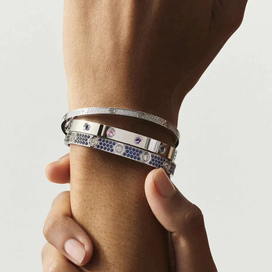 [Peak]CLASSIC 6.1MM LOVE BRACELET 10-DIAMOND MULTICOLOR