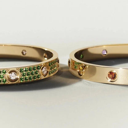 [Peak]CLASSIC 6.1MM LOVE BRACELET 10-DIAMOND MULTICOLOR