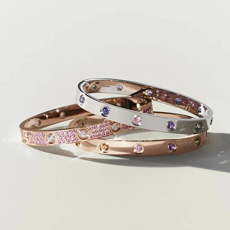 [Peak]CLASSIC 6.1MM LOVE BRACELET 10-DIAMOND MULTICOLOR