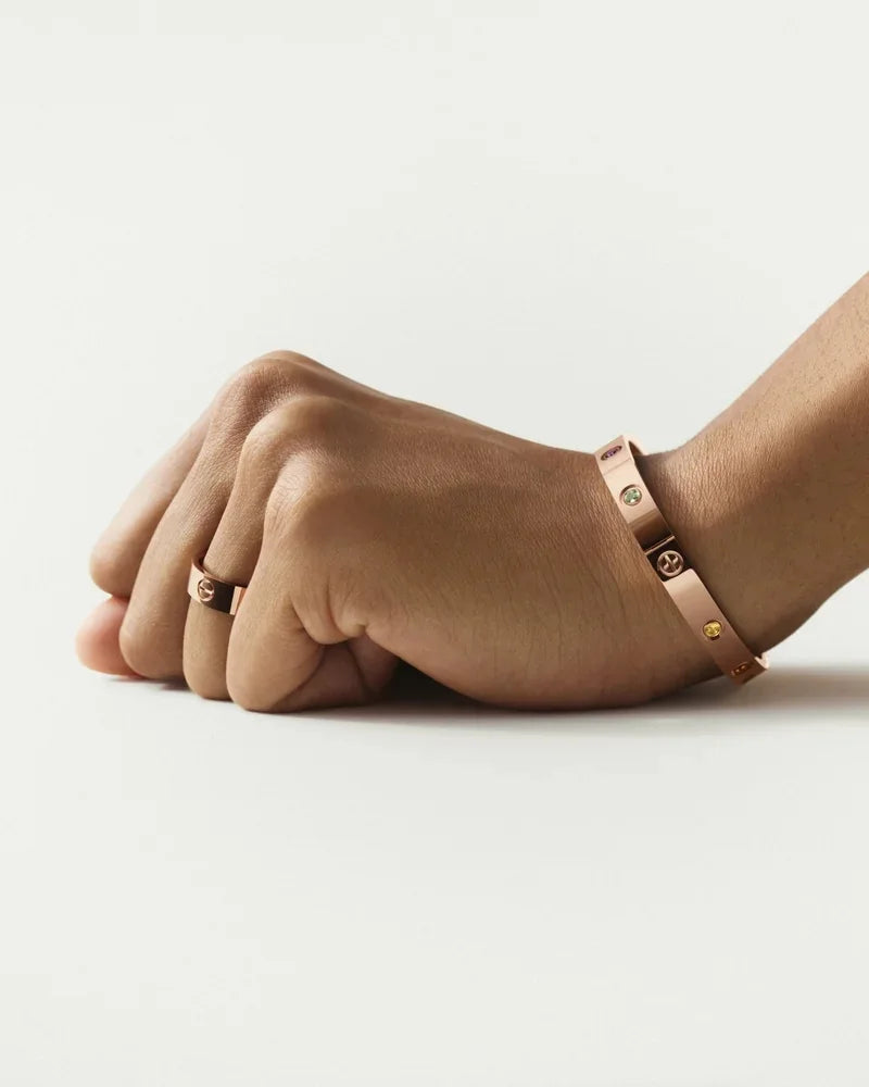 [Peak]CLASSIC 6.1MM LOVE BRACELET 10-DIAMOND FULL PAVÉ