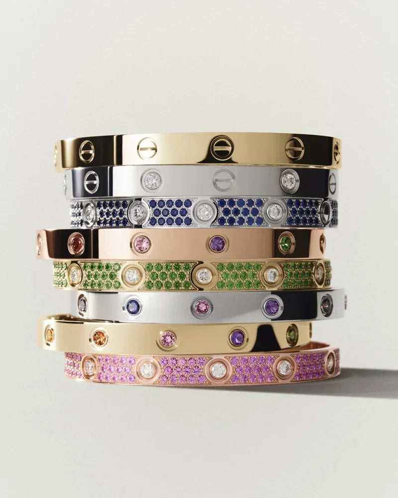 [Peak]CLASSIC 6.1MM LOVE BRACELET 10-DIAMOND FULL PAVÉ