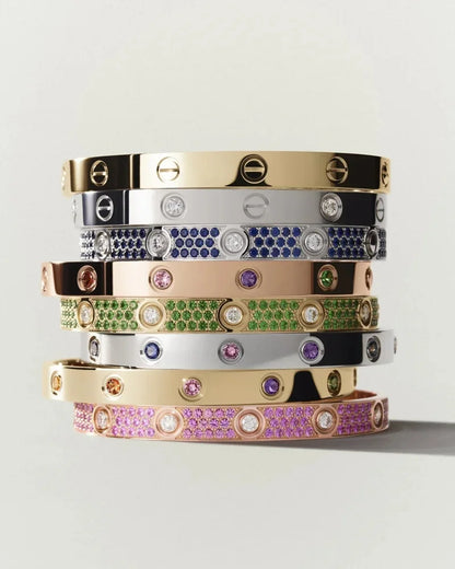 [Peak]CLASSIC 6.1MM LOVE BRACELET 10-DIAMOND FULL PAVÉ