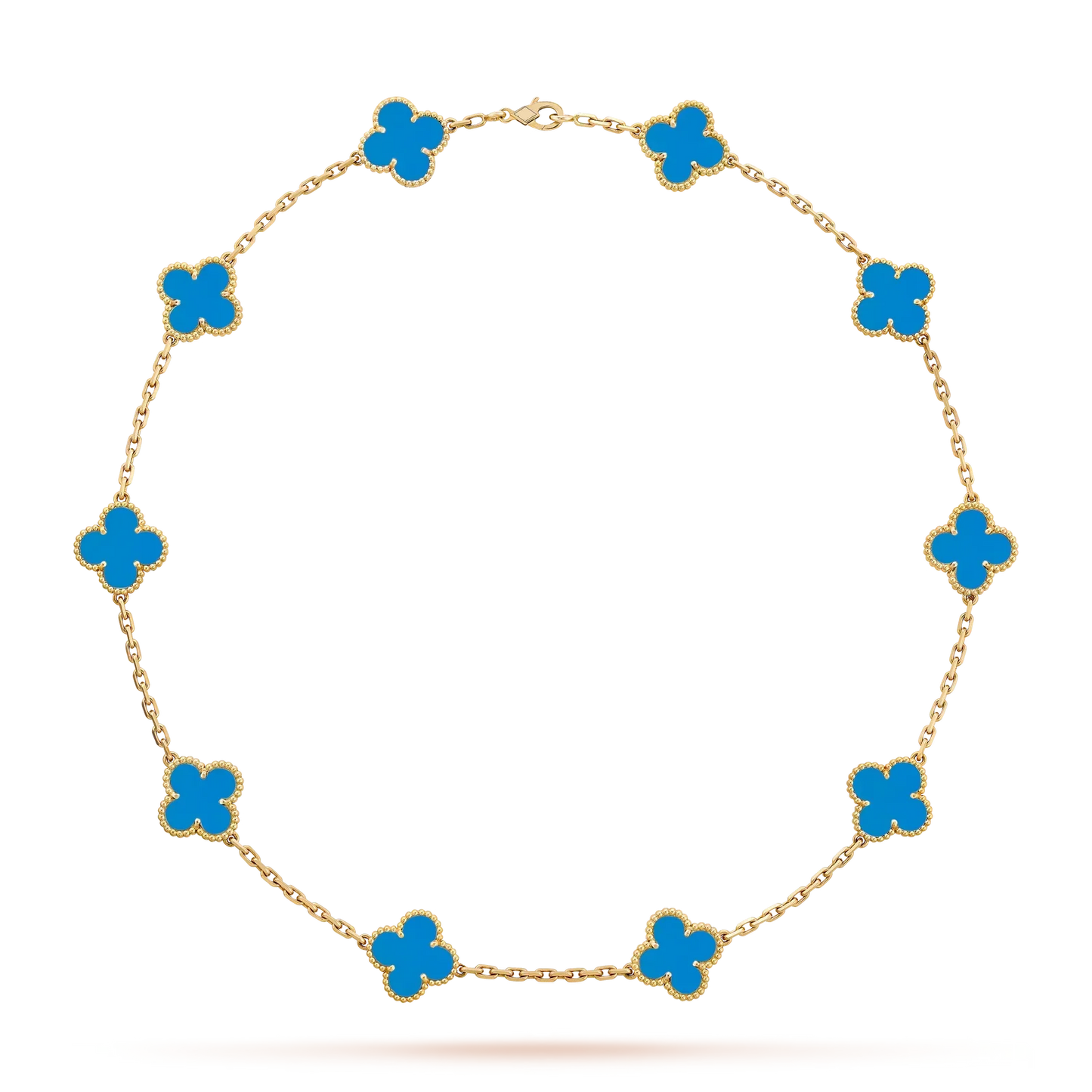 [Peak]CLASSIC LUCKY 10-MOTIF CLOVER NECKLACE GOLD COLLECTION
