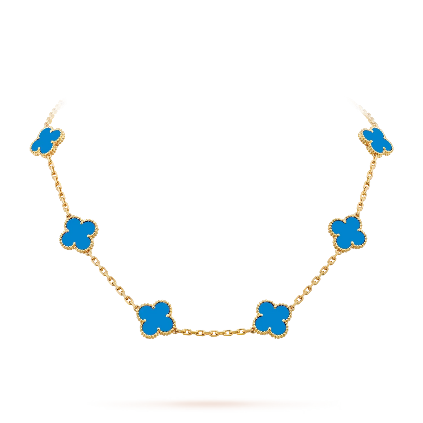 [Peak]CLASSIC LUCKY 10-MOTIF CLOVER NECKLACE GOLD COLLECTION