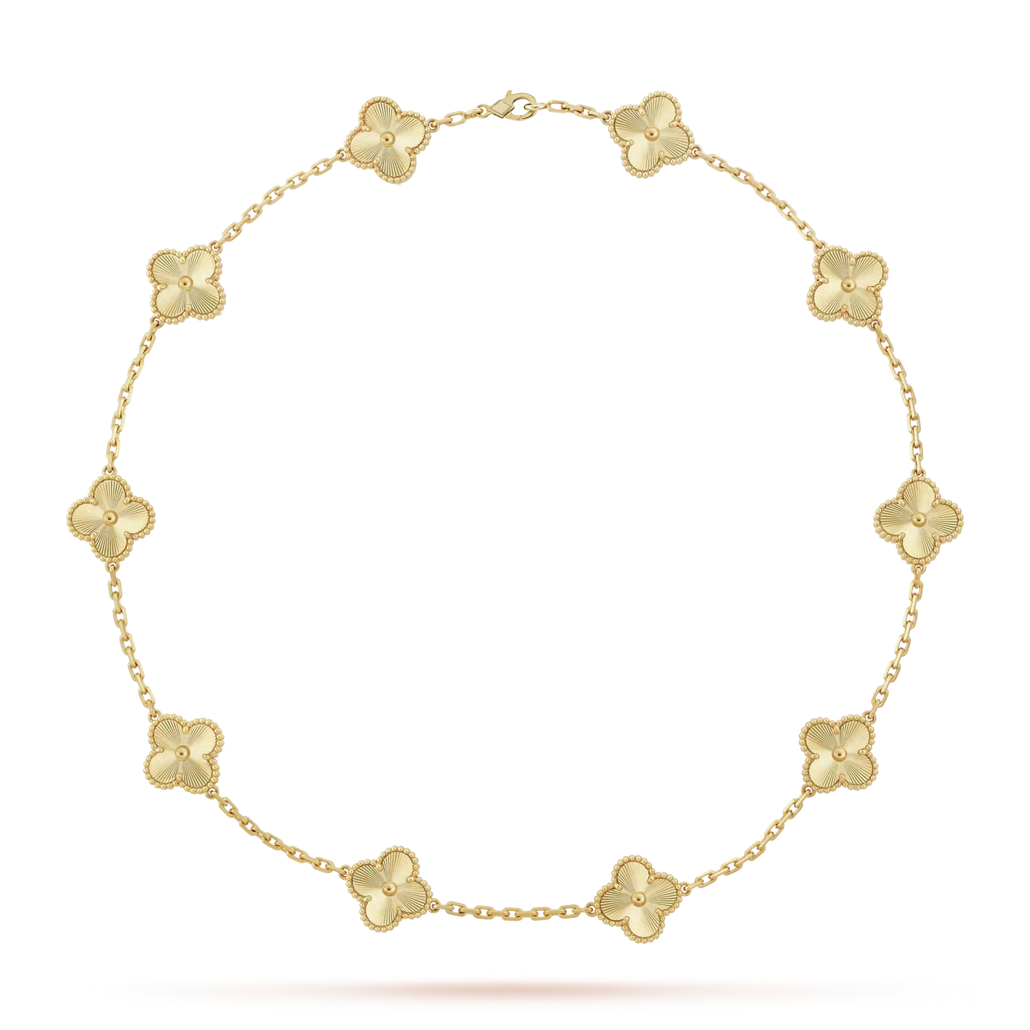 [Peak]CLASSIC LUCKY 10-MOTIF CLOVER NECKLACE GOLD COLLECTION