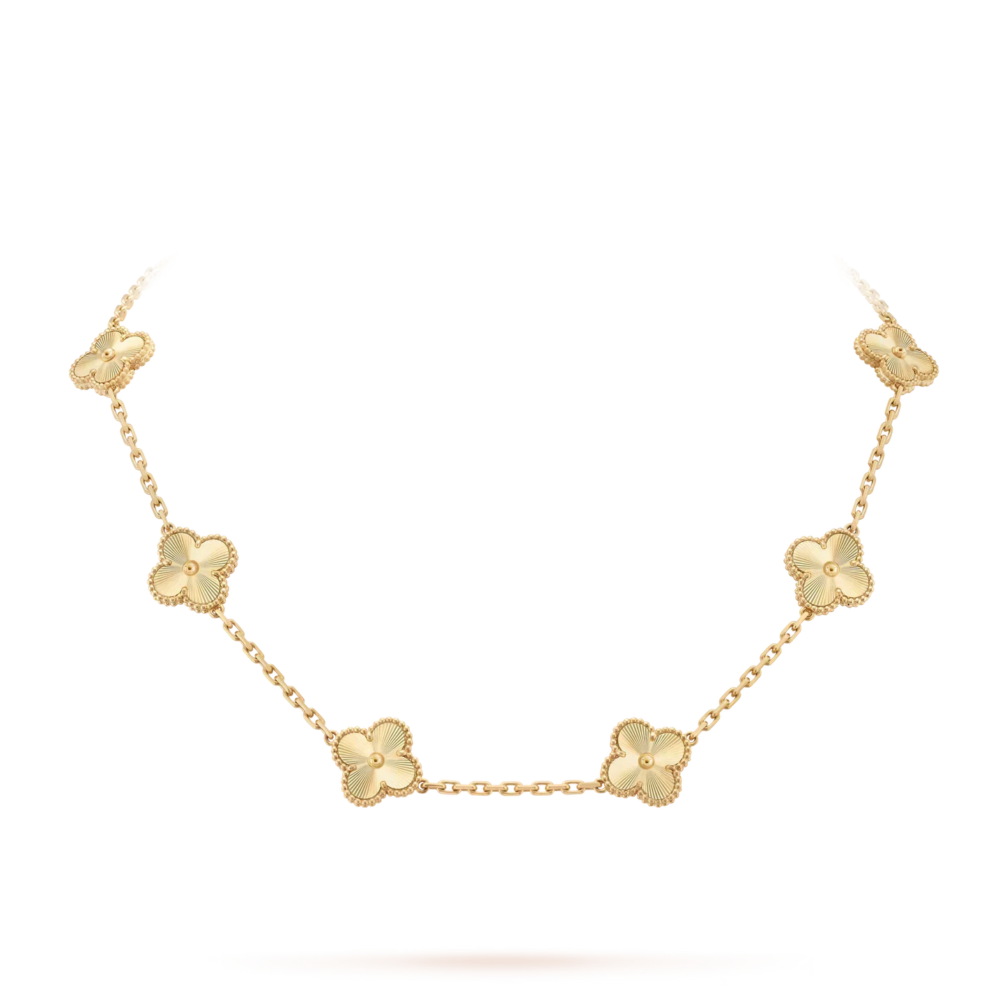 [Peak]CLASSIC LUCKY 10-MOTIF CLOVER NECKLACE GOLD COLLECTION