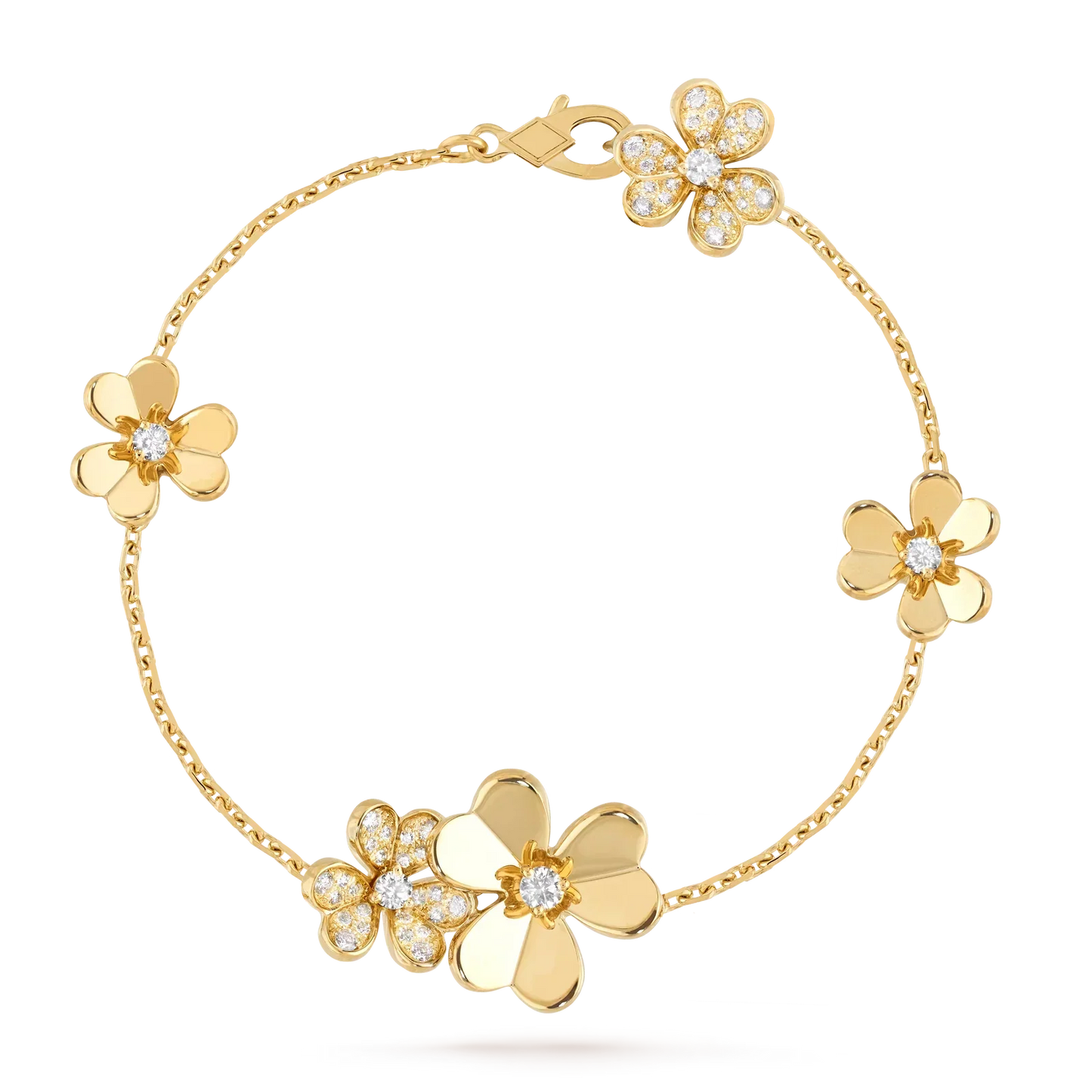 [Peak]LUMINOUS BLOSSOM 5-MOTIF CHARM BRACELET