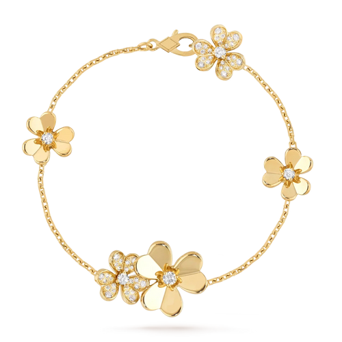 [Peak]LUMINOUS BLOSSOM 5-MOTIF CHARM BRACELET