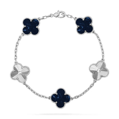 [Peak]LUCKY CLOVER 5-MOTIF BRACELET - PIETERSITE COLLECTION