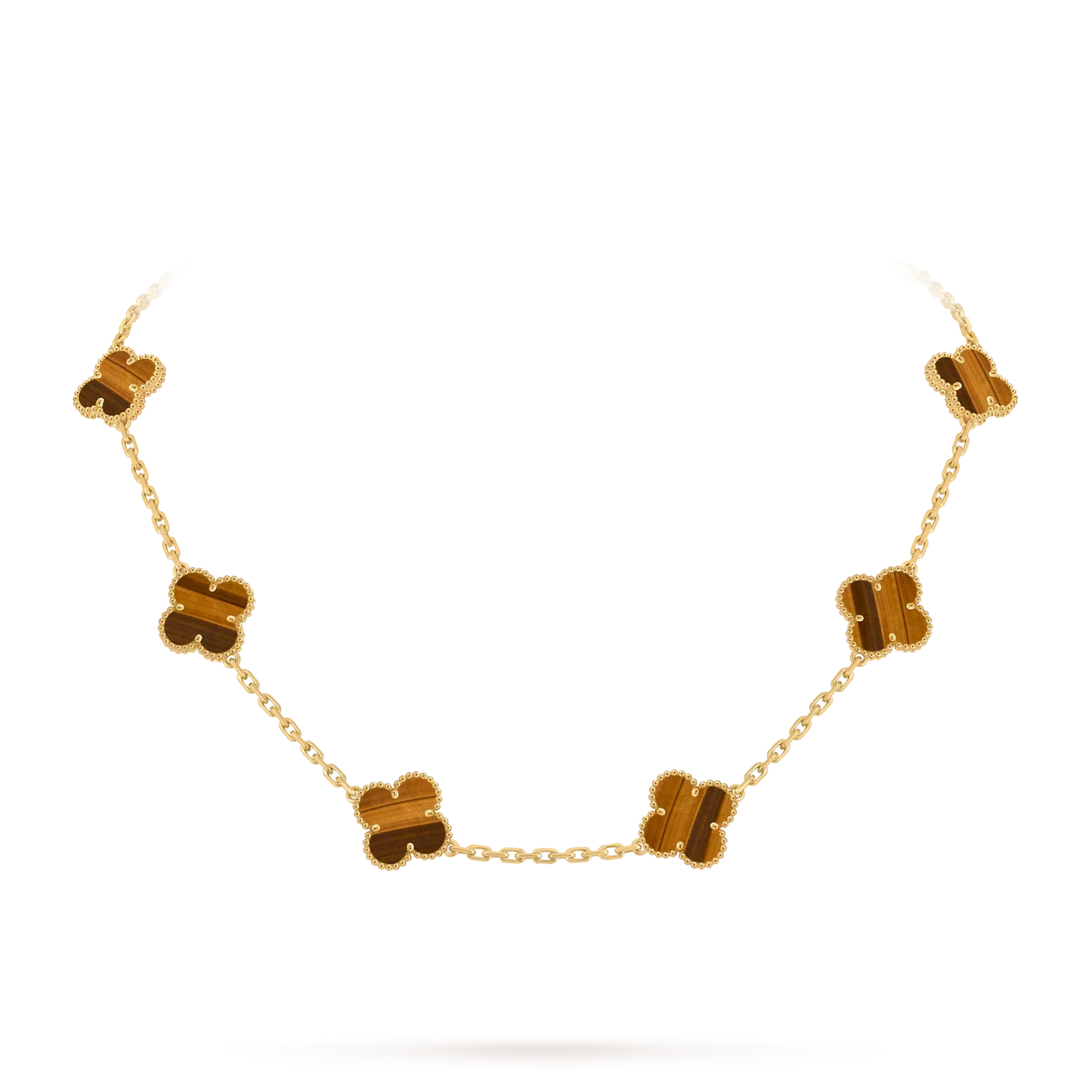[Peak]CLASSIC LUCKY 10-MOTIF CLOVER NECKLACE GOLD COLLECTION