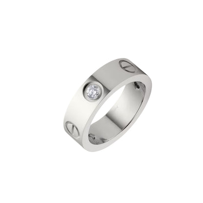 [Peak]LOVE 5.5MM 3 DIAMONDS RING