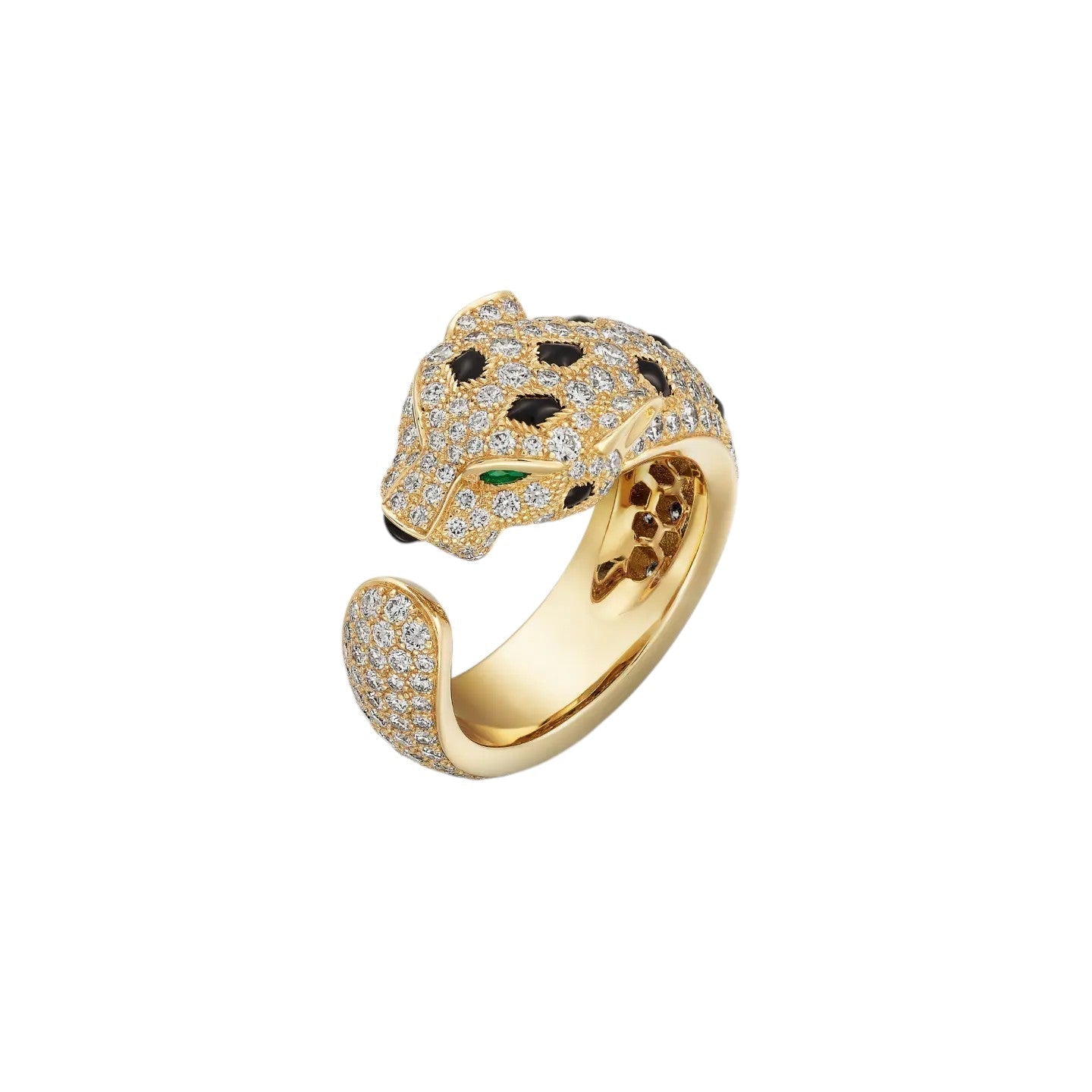 [Peak]PANTHÈRE DE DIAMOND HALF-PAVÉ MEDIUM RING