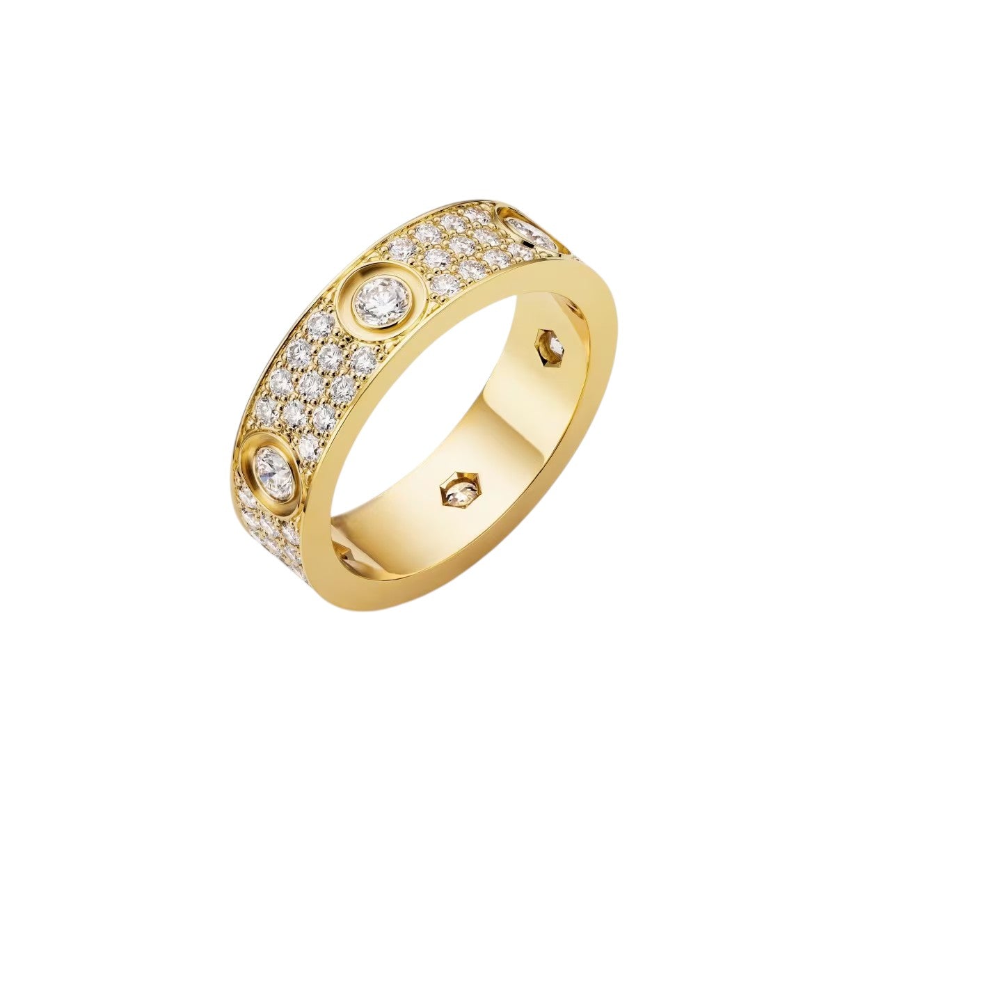 [Peak]LOVE 5.5MM FULL-PAVÉ 6-DIAMOND RING