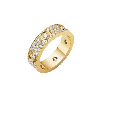 [Peak]LOVE 5.5MM FULL-PAVÉ 6-DIAMOND RING