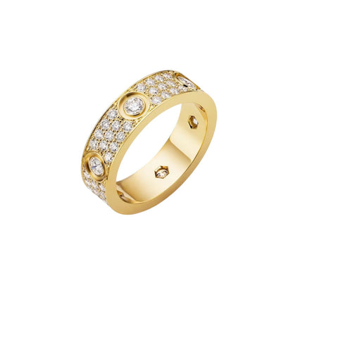 [Peak]LOVE 5.5MM FULL-PAVÉ 6-DIAMOND RING