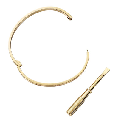 [Peak]CLASSIC 6.1MM LOVE SINGLE-SCREW CLOSURE BANGLE