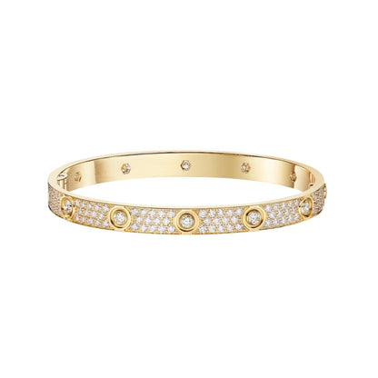 [Peak]CLASSIC 6.1MM LOVE BANGLE - 10-DIAMOND FULL PAVÉ