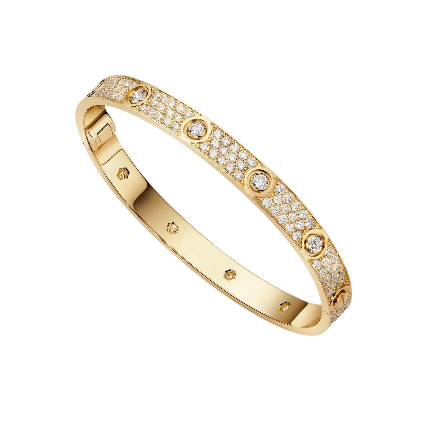 [Peak]CLASSIC 6.1MM LOVE BANGLE - 10-DIAMOND FULL PAVÉ
