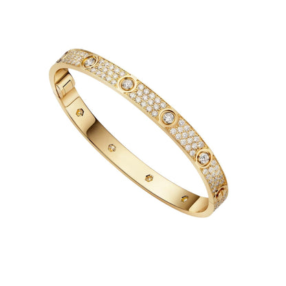 [Peak]CLASSIC 6.1MM LOVE BANGLE - 10-DIAMOND FULL PAVÉ