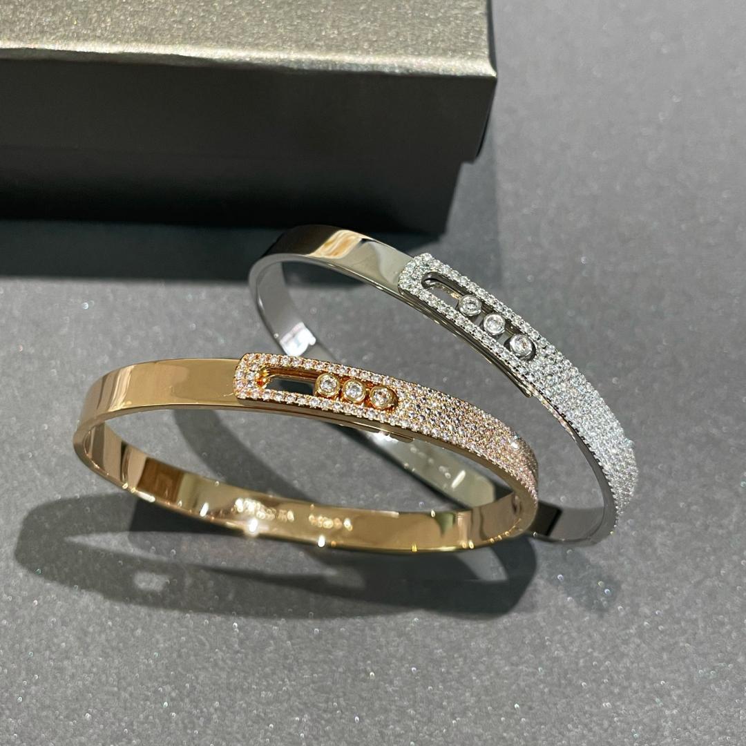 [Peak]MOVE NOA PAVÉ DIAMOND BANGLE BRACELET