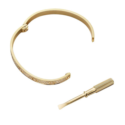 [Peak]CLASSIC 6.1MM LOVE BANGLE - FULL PAVÉ