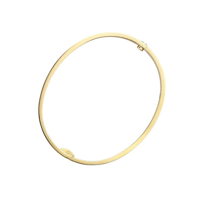 [Peak]CLASSIC 6.1MM LOVE SINGLE-SCREW CLOSURE BANGLE - 4-DIAMOND
