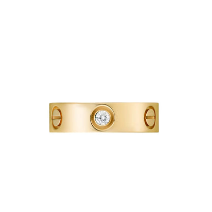 [Peak]LOVE 5.5MM 3 DIAMONDS RING