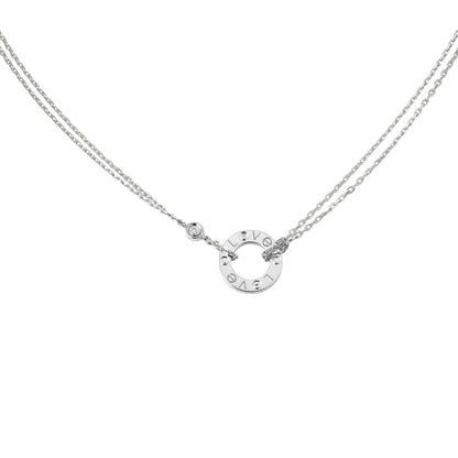 [Peak]LOVE CIRCULAR PENDANT 2-DIAMOND NECKLACE