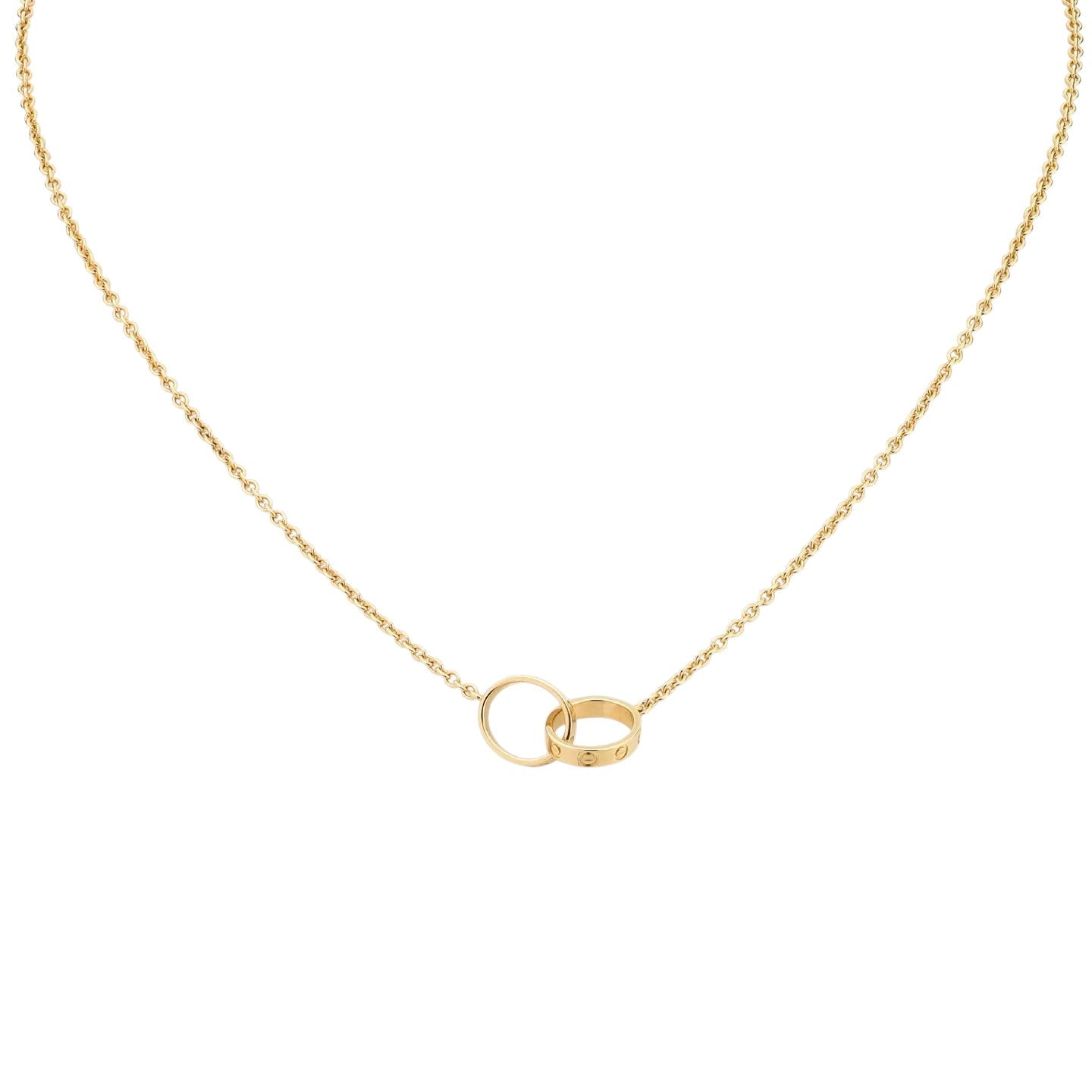[Peak]LOVE DOUBLE-RING PENDANT NECKLACE