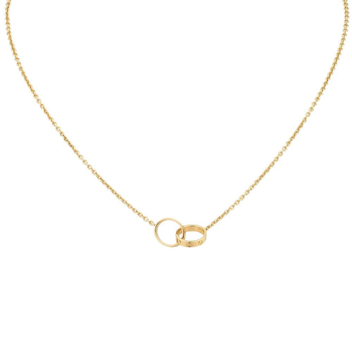[Peak]LOVE DOUBLE-RING PENDANT NECKLACE