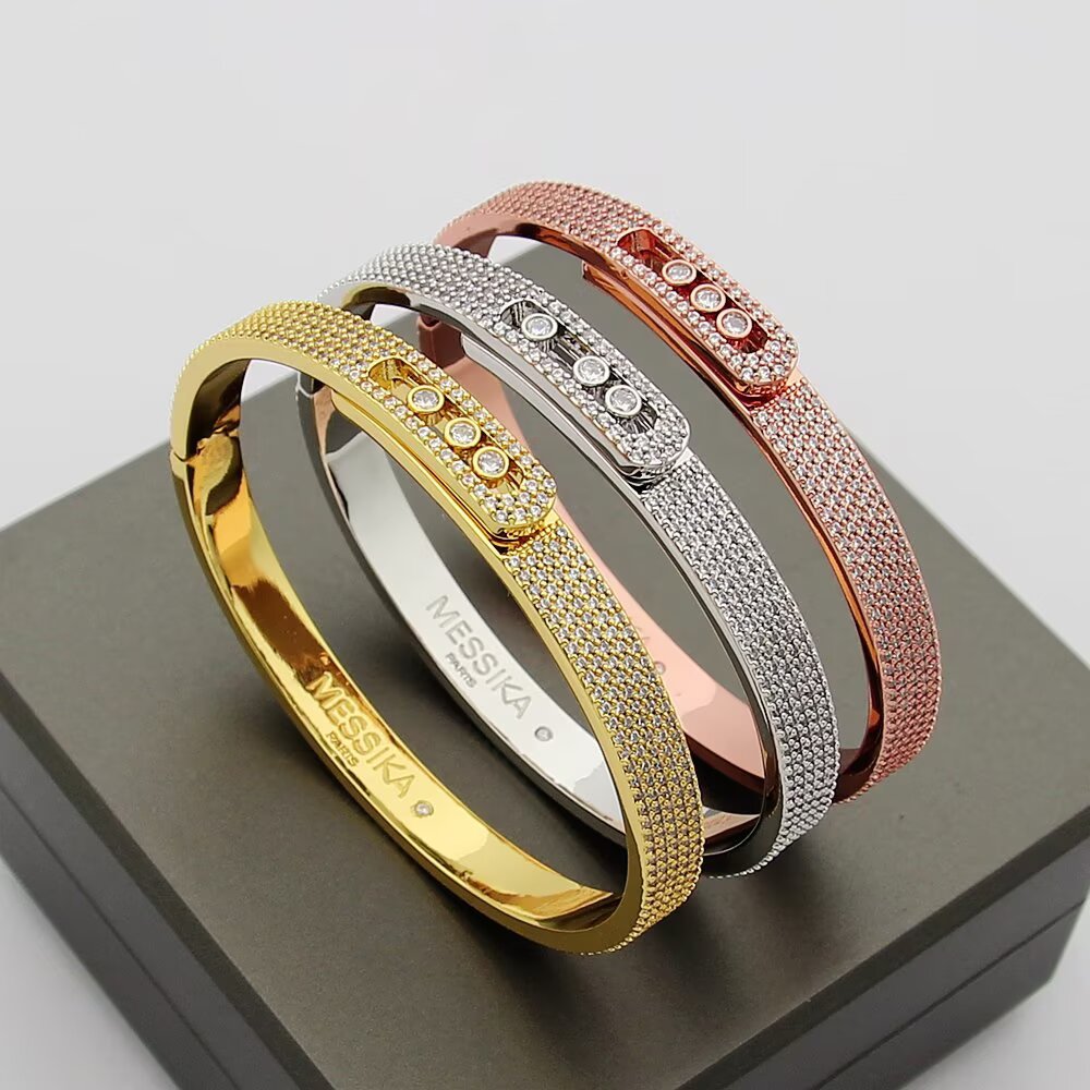 [Peak]MOVE NOA FULL-PAVÉ DIAMOND BANGLE BRACELET