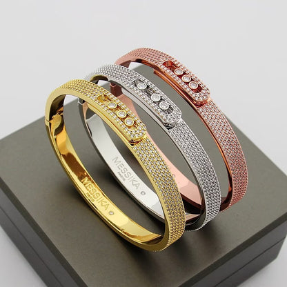 [Peak]MOVE NOA FULL-PAVÉ DIAMOND BANGLE BRACELET