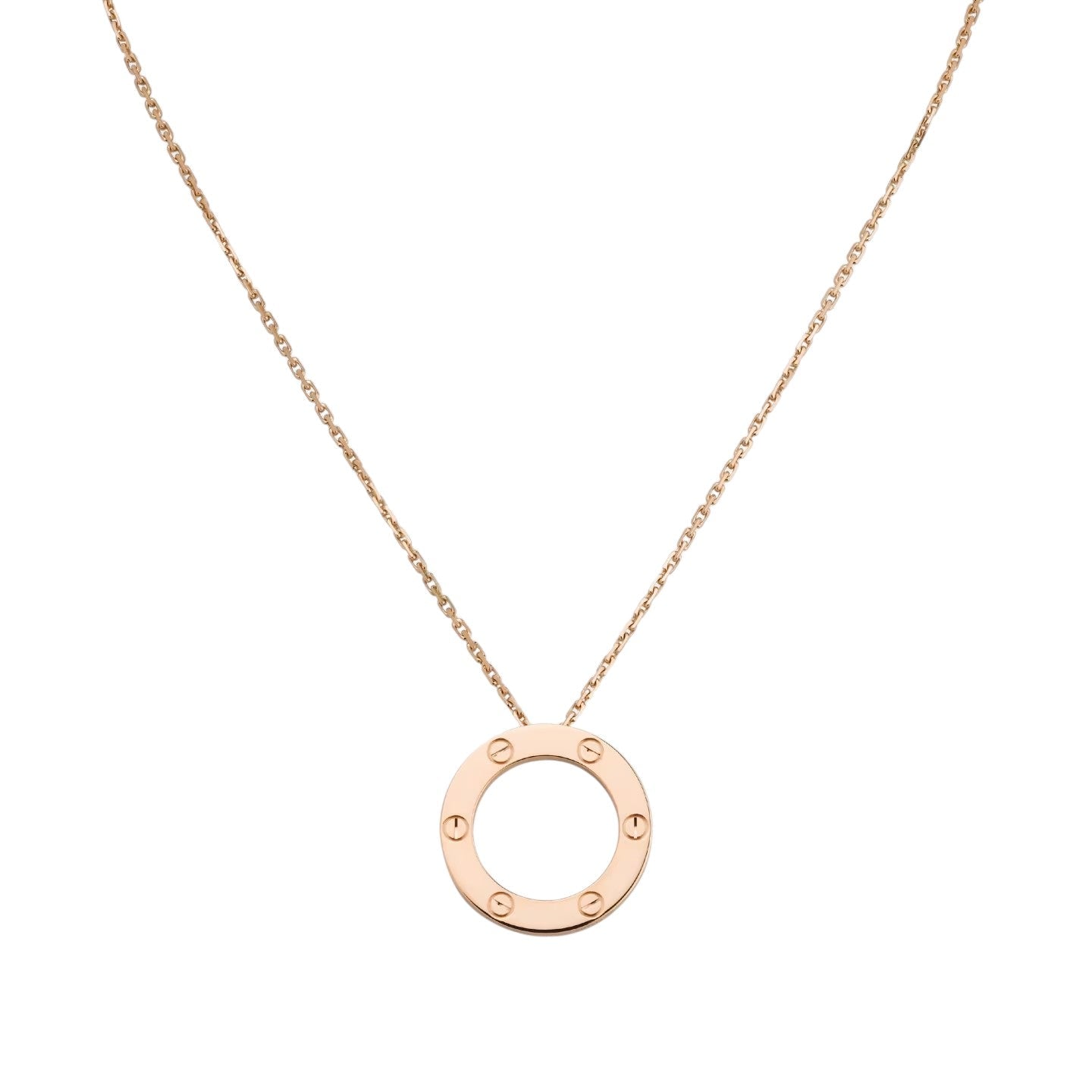 [Peak]LOVE LARGE CIRCULAR PENDANT NECKLACE