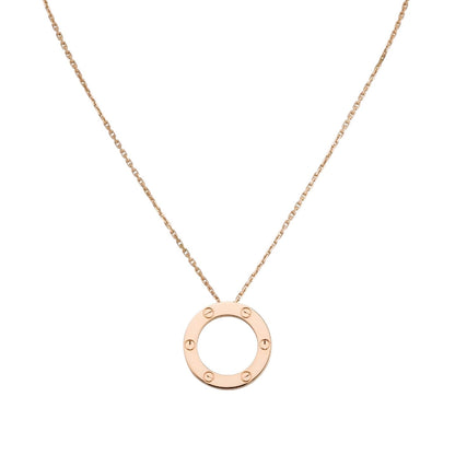 [Peak]LOVE LARGE CIRCULAR PENDANT NECKLACE