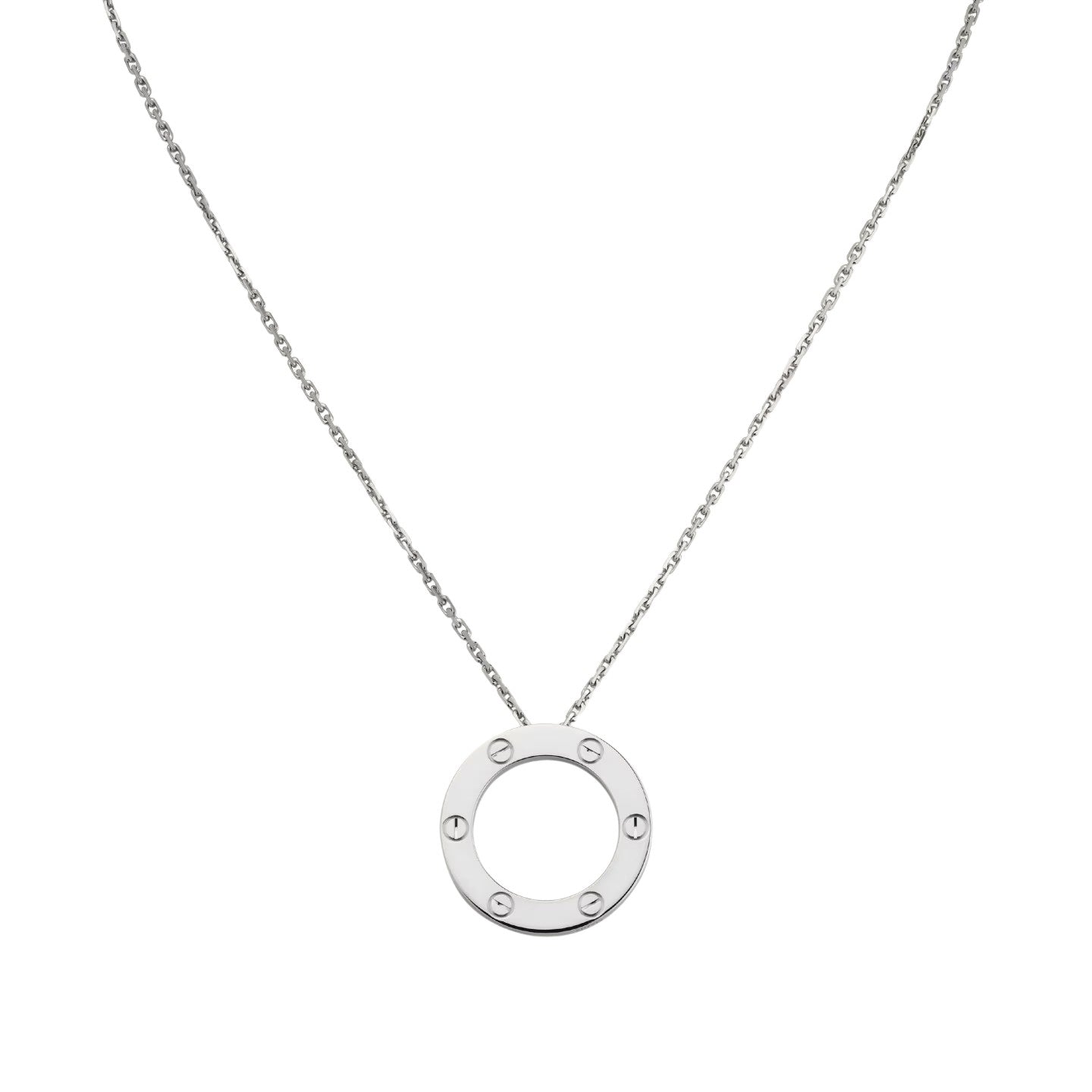 [Peak]LOVE LARGE CIRCULAR PENDANT NECKLACE