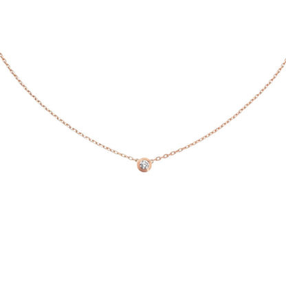 [Peak]LOVE SCREW PENDANT SINGLE DIAMOND NECKLACE