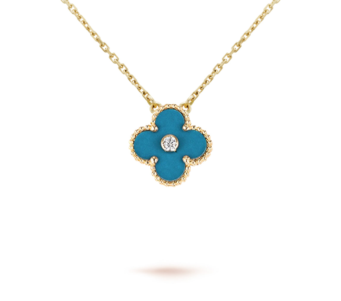 [Peak]LIMITED EDITION CHRISTMAS CLOVER FLOWER NECKLACE - 15MM ANNUAL COLLECTIBLE PENDANT