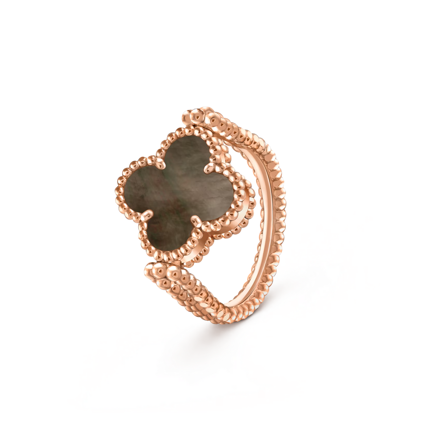 [Peak]LUCKY CLOVER ROSE GOLD REVERSIBLE RING