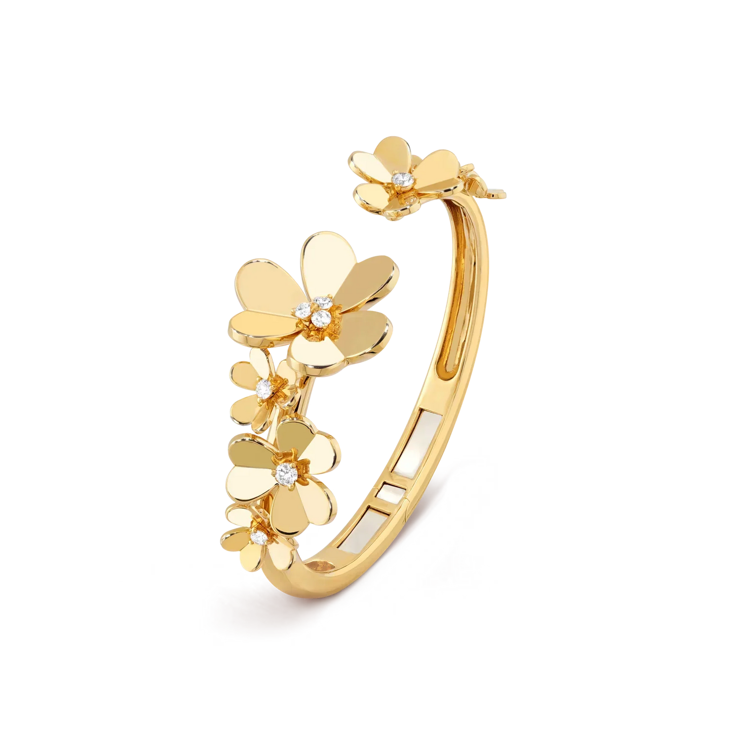[Peak]LUMINOUS BLOSSOM OPEN BANGLE