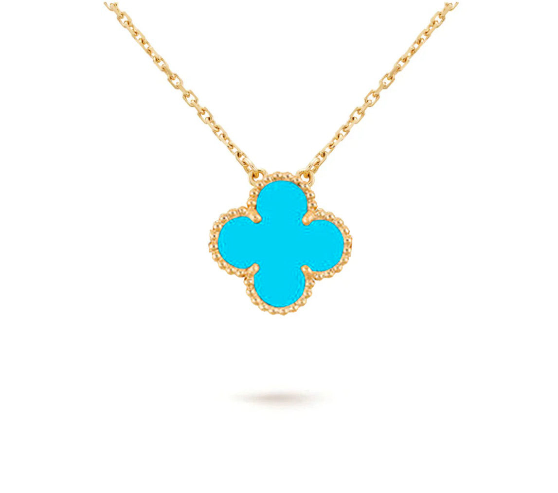 [Peak]15MM CLOVER FLOWER PENDANT NECKLACE COLLECTION